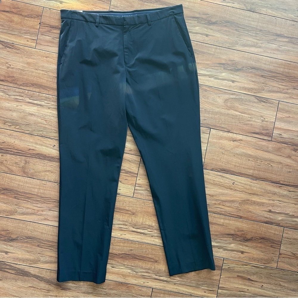Perry Ellis Pants 36x30 Slim Fit Dress Business Formal Flat Front Black